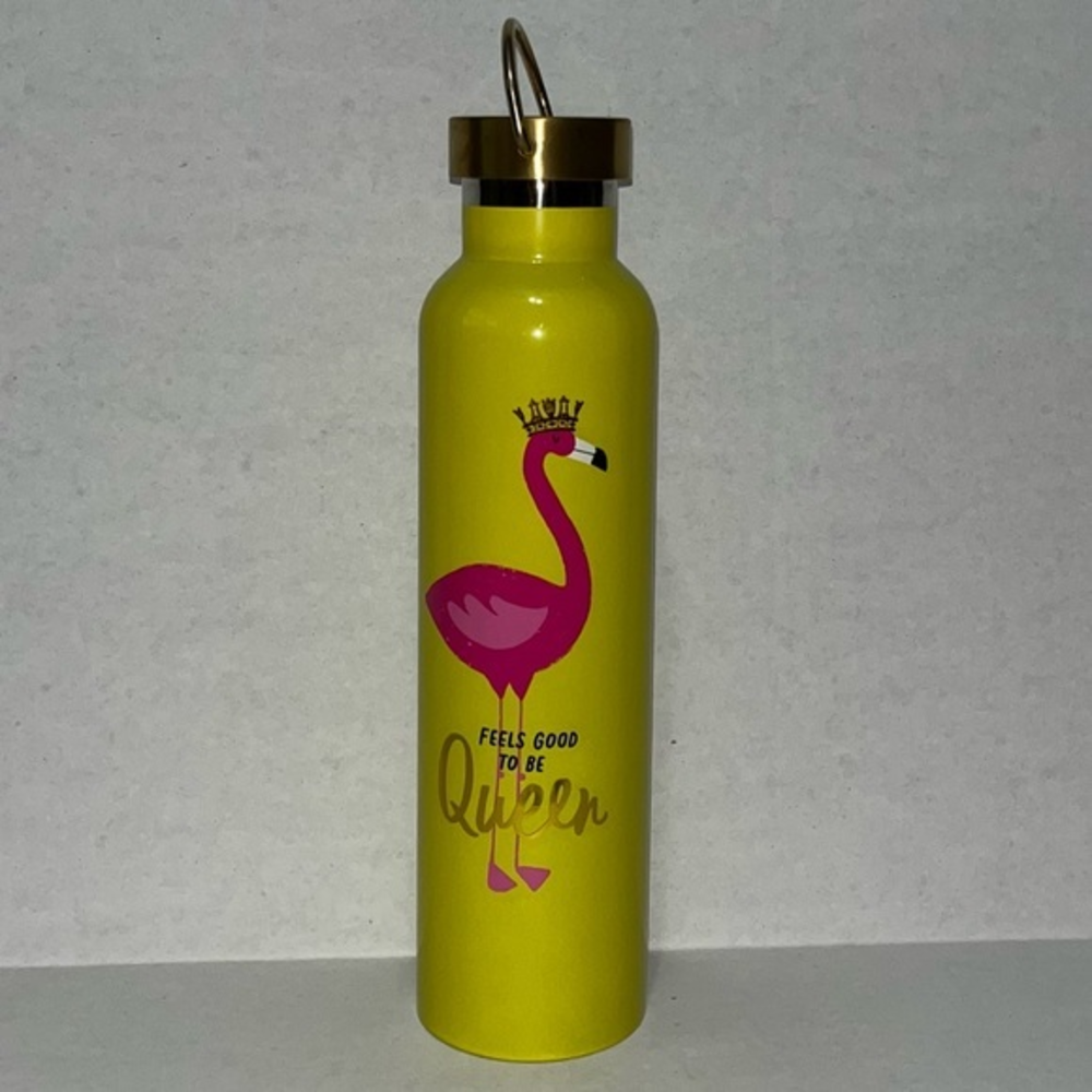 Hallmark Flamingo‎ Metal Water Bottle